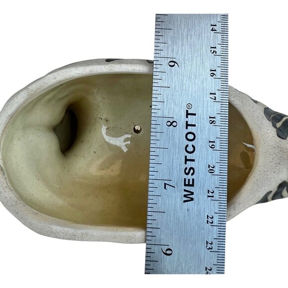 Handcrafted Anthropology Retired Zebra Ceramic Planter by Leah Reena Goren GUC - Picture 10 of 11